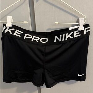 Nike Black Shorts with White Logo